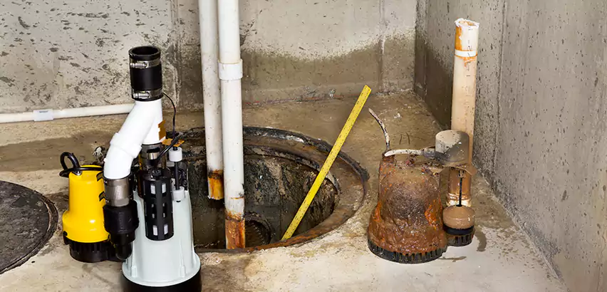 Installing Sump Pump in Finished Basement in Peachtree City, GA